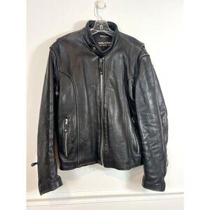 Wilsons Vintage 80s 90s Thinsulate Retro Riding Moto Jacket Black Men’s Large